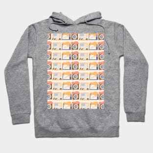 Cats Sleeping on Technology - Cute Pattern Hoodie